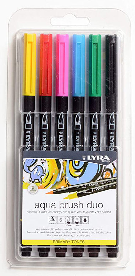 rotulador lettering lyra aqua brush duo