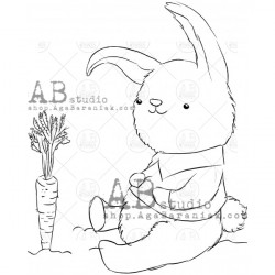 Rubber stamp ID-831 hare