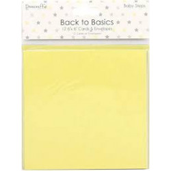 Tarjetas y Sobres Back To Basics Baby Steps (15x15)