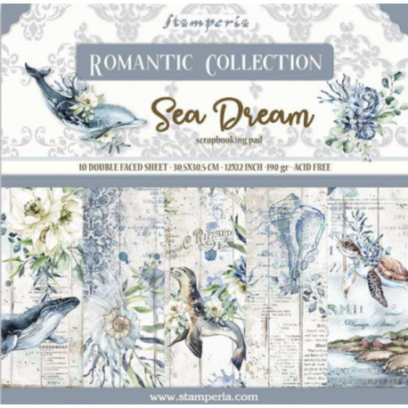 Colección Romantic Sea Dream Stamperia 30 x30