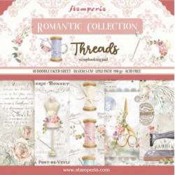 Colección Romantic Thereads Stamperia 30 x30