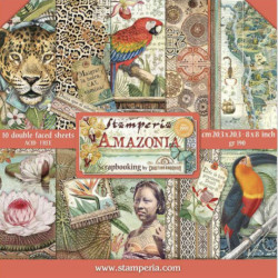 Colección Scrap Stamperia 20.3x20.3 Amazonia