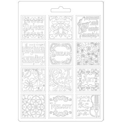 Stamperia Soft Mould A5 Circle of love marco y mariposa