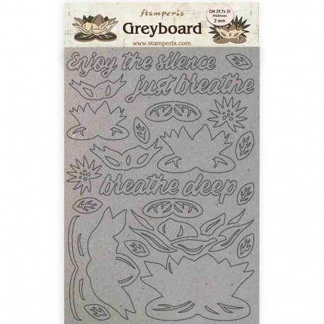 Greyboard A4 2 mm Stamperia Amazonia waterl tucan