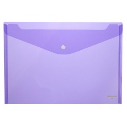 Sobres Broche Cristal Transparente Folio Violeta