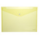 Sobres Broche Cristal Transparente Folio amarillo