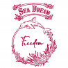 Stencil A4 Romantic sea dream freedom Stamperia