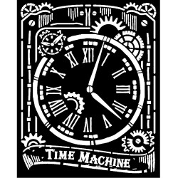 Stencil Stamperia reloj 20x25 cms