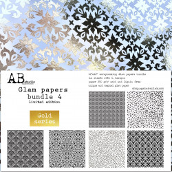 AB Studio Glam paper Bundle 4 Gold (6 hojas)