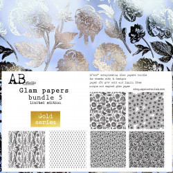AB Studio Glam paper Blunde 5 Gold (6 hojas)
