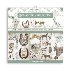 Colección Scrap Stamperia 20.3x20.3 Romantic Horses
