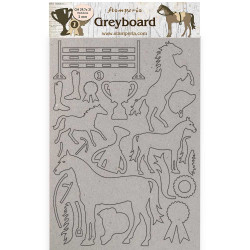 Greyboard A4 2 mm Stamperia Romantic Horses Trofeo