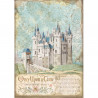 Papel arroz A4  Sleeping beauty castillo - Stamperia