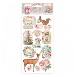 CHIPBOARD CM. 15X30 - Pink Christmas Stamperia