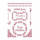 Stencil A4 Classic Christmas Best wishes Stamperia