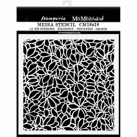 Stencil Stamperia Klimt floral 18x18 cms