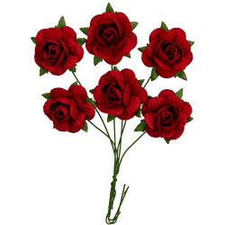 Set Rosas Rojas Scrapberrys