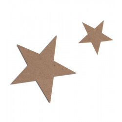 Set 4 figuras decoracion : Estrellas