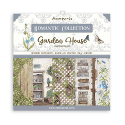 Colección Romantic Garden House Stamperia 30 x30