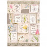 Papel de Arroz Romantic Garden House Stamperia A-4