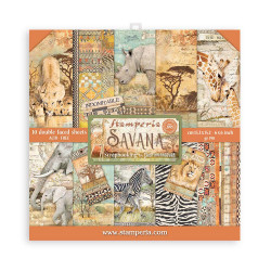 Colección Scrap Stamperia 15.24x15,24 (6"x6") Savana