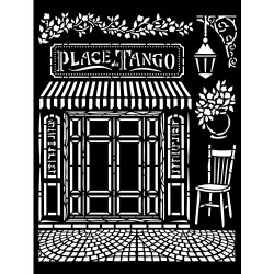 Stencil Stamperia 20x25 Desire Plaza Tango