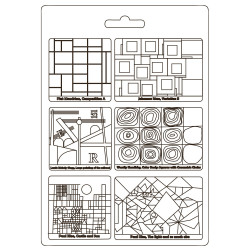 Stamperia Soft Mould A4 Bauhaus recuadro