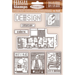 Sellos Alta Definicion Stamperia Bauhaus diseño