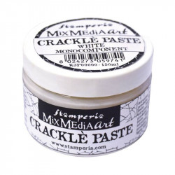 Crackle Paste Monocomponente blanco 150 ml Stamperia