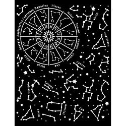 Stencil Stamperia 20x25 Cosmos infinity constelacion