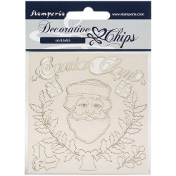 Decorative Chips 14x14 cms Stamperia Santa Claus
