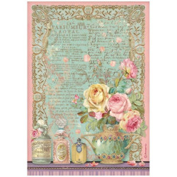 Papel de Arroz Rose Parfum Royal Stamperia A-4