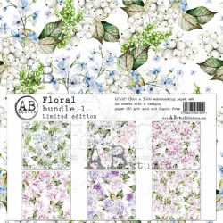 AB Studio 12"x12"  Floral bundle 1