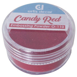 Polvos Embossing Opaco  Candy red 7 grs.