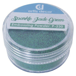 Polvos Embossing Purpurina Sparkle Jade green 7 grs.