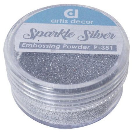 Polvos Embossing Purpurina metalica  Sparkle clear 7 grs.