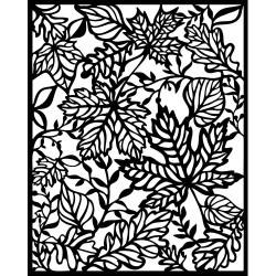 Stencil Stamperia 20x25 Magic Forest hojas