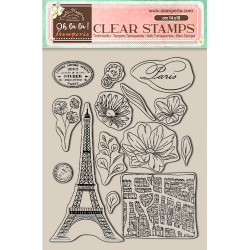 Sellos 14x18 Stamperia Create Happiness oh la la Tour Eiffel
