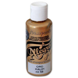 Pintura Allegro Golde Metallic  Stamperia