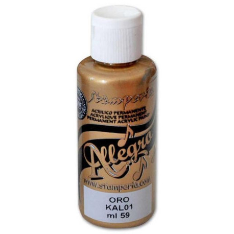 Pintura Allegro Golde Metallic  Stamperia