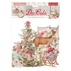 Die Cuts surtidos -Pink Christmas Stamperia