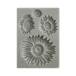 Stamperia Silicone mold A6 Sunflower Art sunflowers