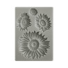 Stamperia Silicone mold A6 Sunflower Art sunflowers