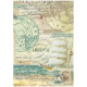 Papel de Arroz Create happiness Around the world sailing chipStamperia A-4