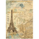 Papel de Arroz Around the world Paris Stamperia A-4