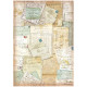 Papel de Arroz Around the world letters Stamperia A-4