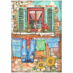 Papel de Arroz Sunflower Art and window Stamperia A-4