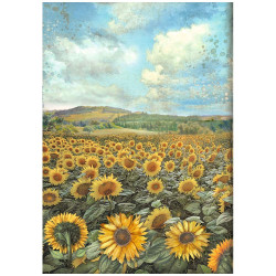 Papel de Arroz Sunflower Art and landscape Stamperia A-4
