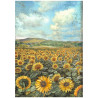 Papel de Arroz Sunflower Art and landscape Stamperia A-4