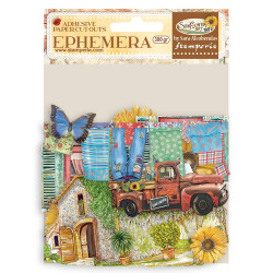 Ephemera Sunflower Art Elements and sunflowers Stamperia